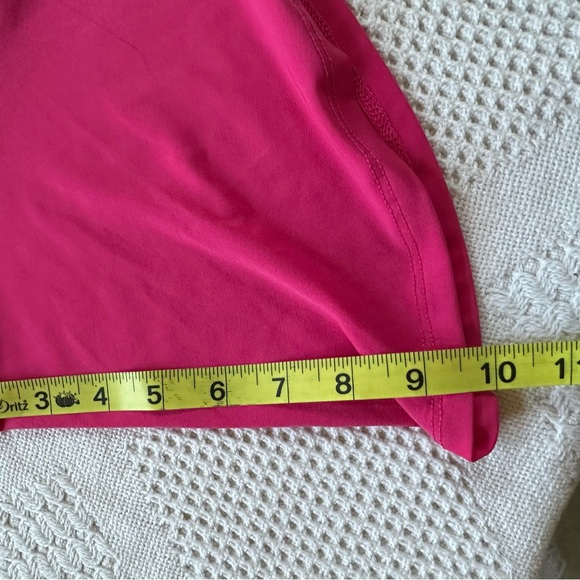 Torrid Womens Midi Skater Dress Plus 1-XL Solid Dark Pink Vacation Resort Barbie - Picture 9 of 9